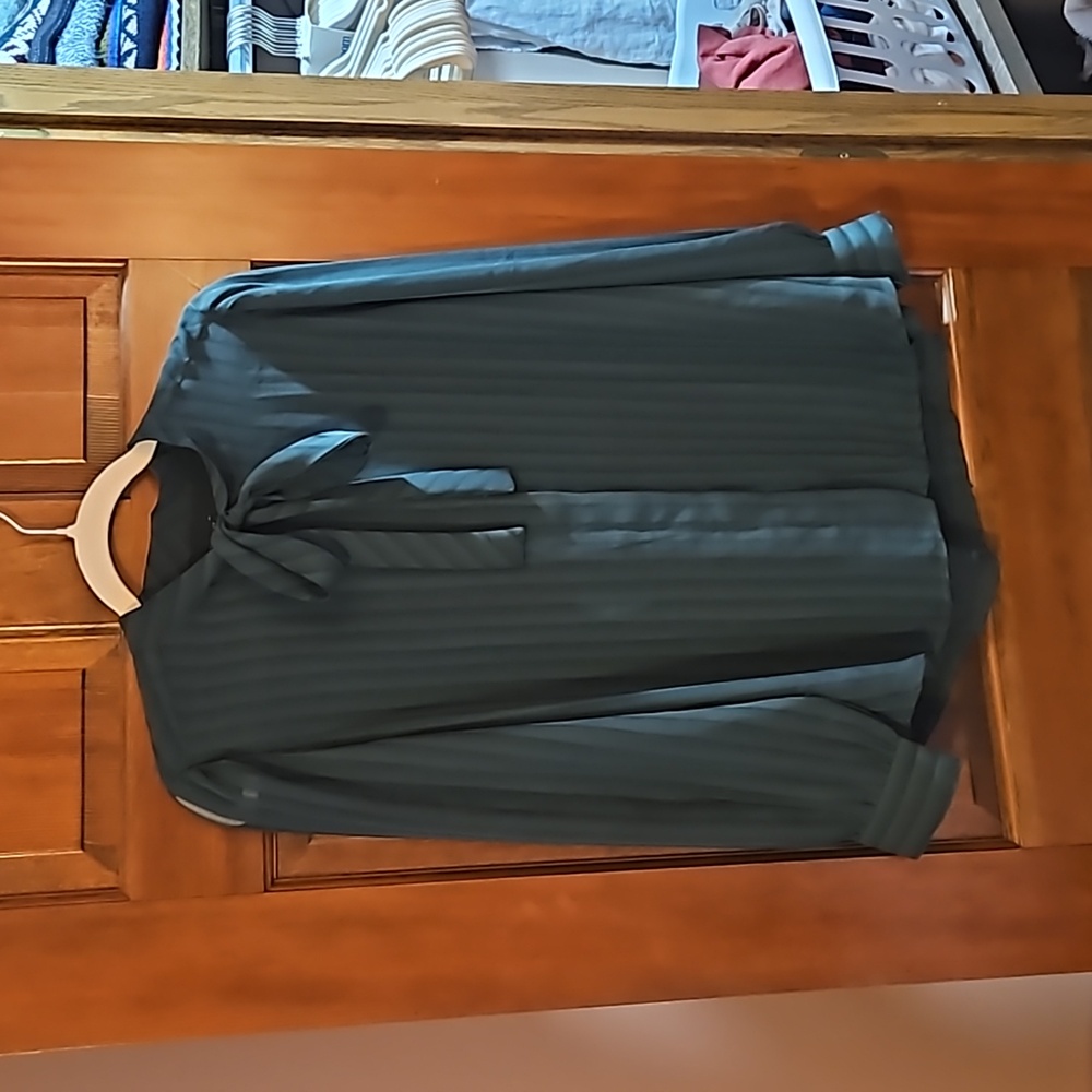 Green blouse